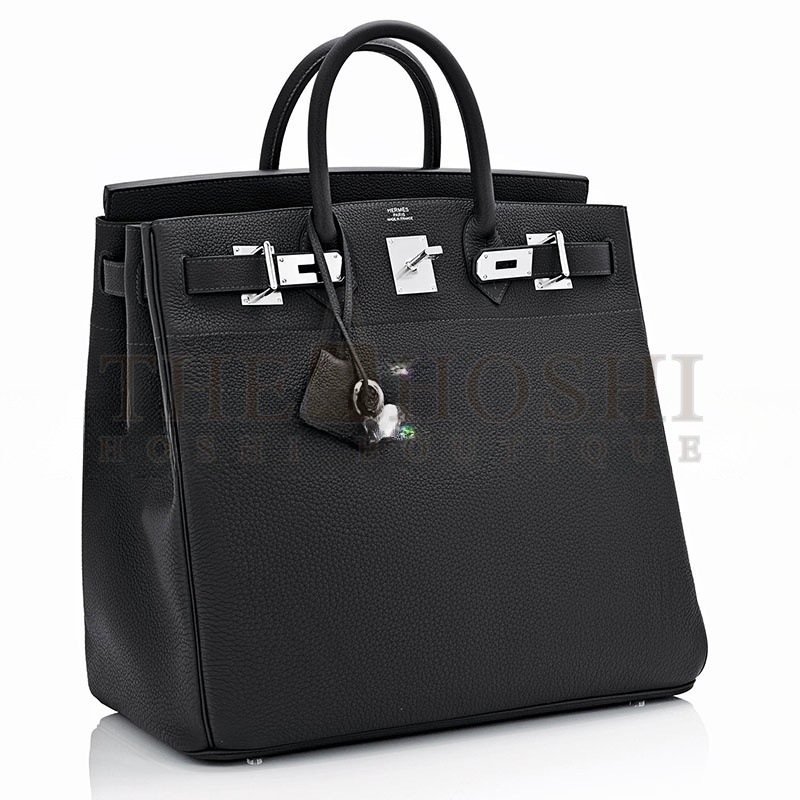 H**me5 HAC BIRKIN 40 BLACK TOGO PALLADIUM BAG (40*38*24cm) Master Quality